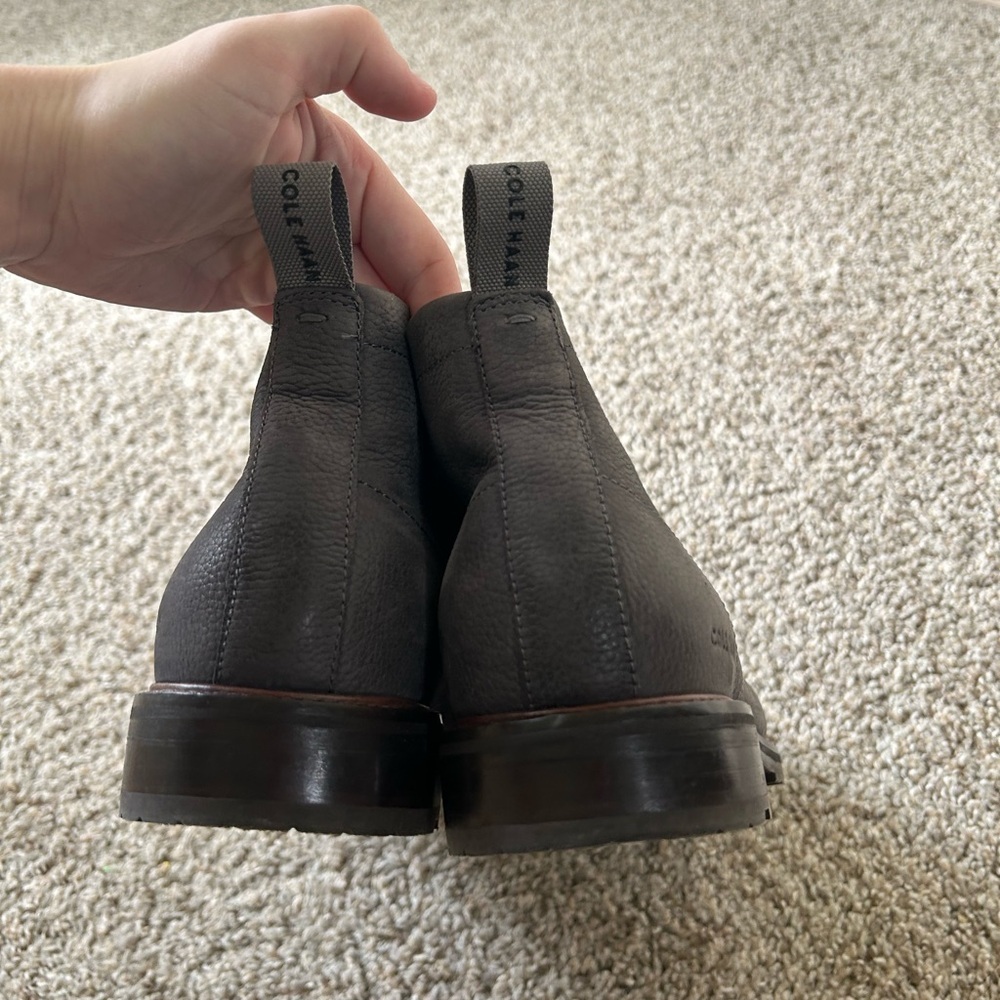 Cole Haan Berkshire Lug Chukka Boots Pavement Gray Men's Size 9 Leather Nubuck - Picture 11 of 15